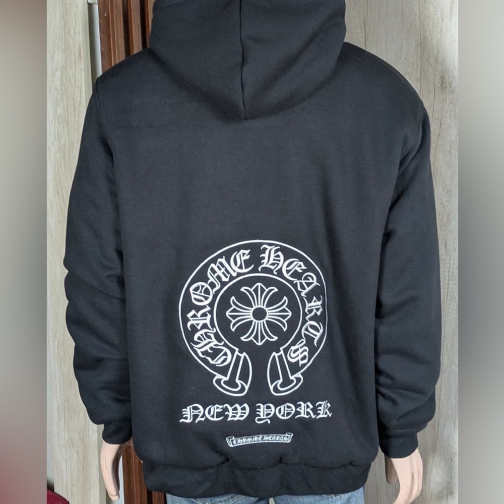 Chrome Hearts Black Graphic Hoodie – New York Back Print